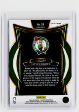 2024-25 Panini Select Basketball Jaylen Brown Concourse Green Prizm #29 - back