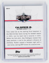 2025 Topps MLB All-Star Game Greats Cal Ripken Jr. ASGG-6 - back
