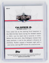 2025 Topps MLB All-Star Game Greats Cal Ripken Jr. ASGG-6 - back