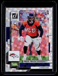 2022 Panini Donruss Football Bradley Chubb #268 Press Proof Blue - front
