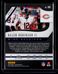 2019 Panini Prizm Football Allen Robinson II #100 Chicago Bears - back