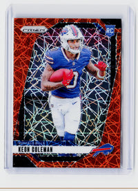 2024 Panini Prizm Football Keon Coleman Red Ice Rookie #362 Buffalo Bills - front