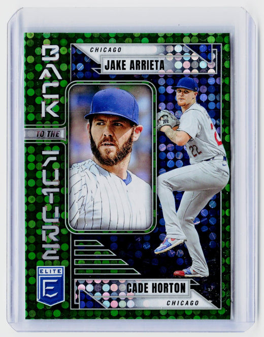 2026 Panini Donruss Elite Back to the Future #10 Jake Arrieta Cade Horton Chicago - front