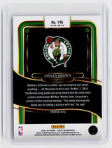 2024-25 Panini Select Basketball Jaylen Brown Premier Level #146 Prizm - back
