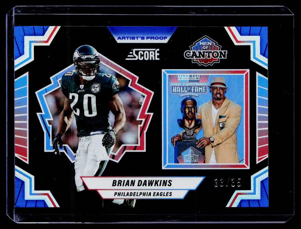 2025 Panini Football Men of Canton Brian Dawkins #10 Artist's Proof 33/35 - front
