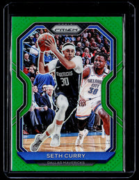 2020-21 Panini Prizm Basketball Seth Curry Green Prizm #194 - front