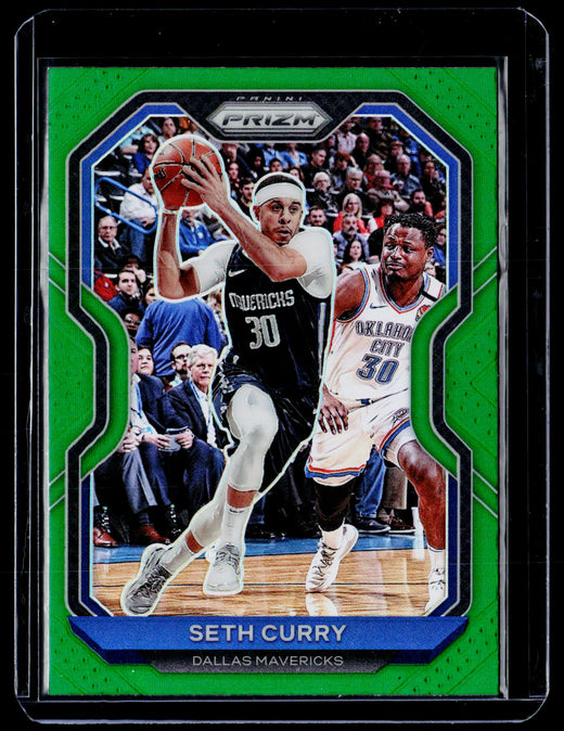 2020-21 Panini Prizm Basketball Seth Curry Green Prizm #194 - front