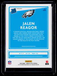 2020 Panini Donruss Optic Rated Rookie Jalen Reagor #165 Blue Velocity - back