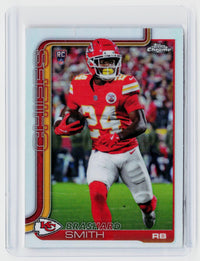 2025 Topps Chrome Football Brashard Smith RC Refractor #311 Kansas City Chiefs - front