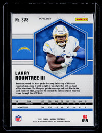 2021 Panini Mosaic Football Larry Rountree III Rookie Card #378 - back
