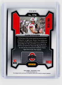 2024 Panini Prizm Draft Picks Cade Stover Red Prizm RC #174 /299 - back