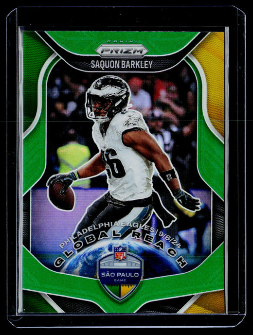2025 Panini Prizm Football Global Reach Saquon Barkley #1 Eagles - front