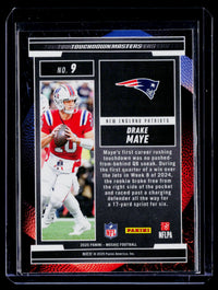 2025 Panini Mosaic Touchdown Masters Drake Maye #9 Patriots Rookie - back