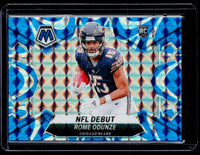 2024 Panini Mosaic Football NFL Debut Rome Odunze Blue Mosaic Rookie #281 - front