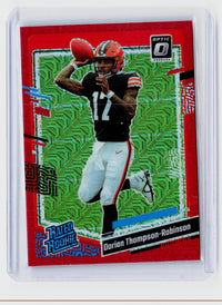 2023 Panini Donruss Optic Dorian Thompson-Robinson Rated Rookie Red Hyper #225 - front
