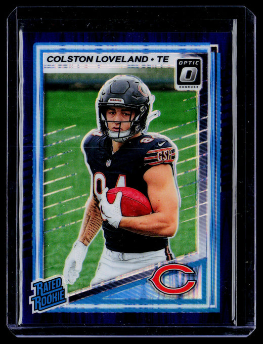 2025 Panini Donruss Optic Rated Rookie Colston Loveland #204 Chicago Bears - front