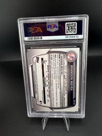 2023 Topps Bowman Chrome Prospects Orange Brandon Mayea #188 PSA 10 /25 Yankees - back