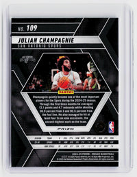 2024-25 Panini Mosaic Basketball Julian Champagnie #109 San Antonio Spurs - back