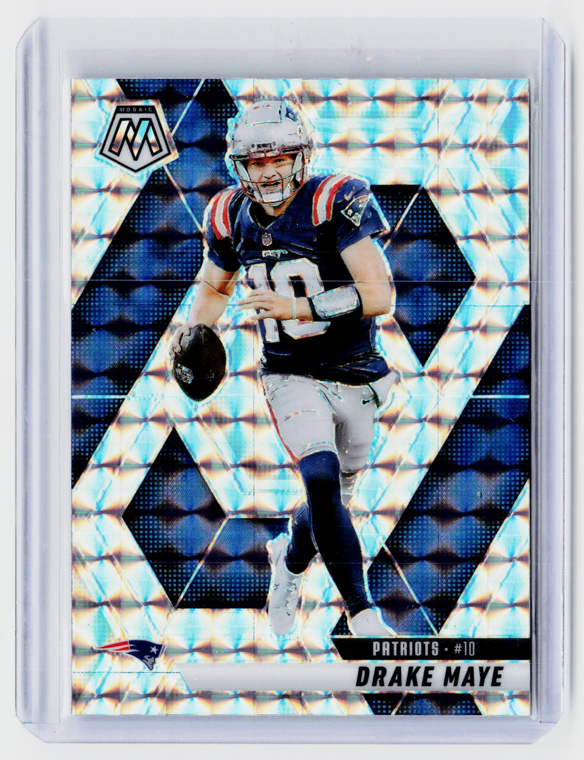 2025 Panini Mosaic Football Drake Maye #28 New England Patriots - front