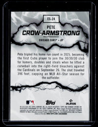 2026 Topps Bowman Chrome Electric Sluggers Pete Crow-Armstrong ES-24 Cubs - back