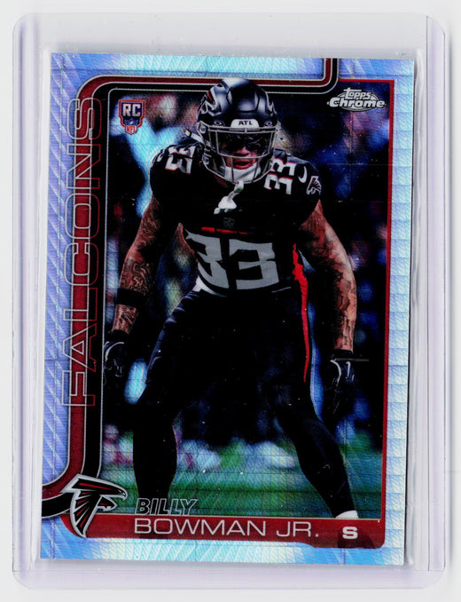 2025 Topps Chrome Football Billy Bowman Jr. RC #344 Atlanta Falcons - front