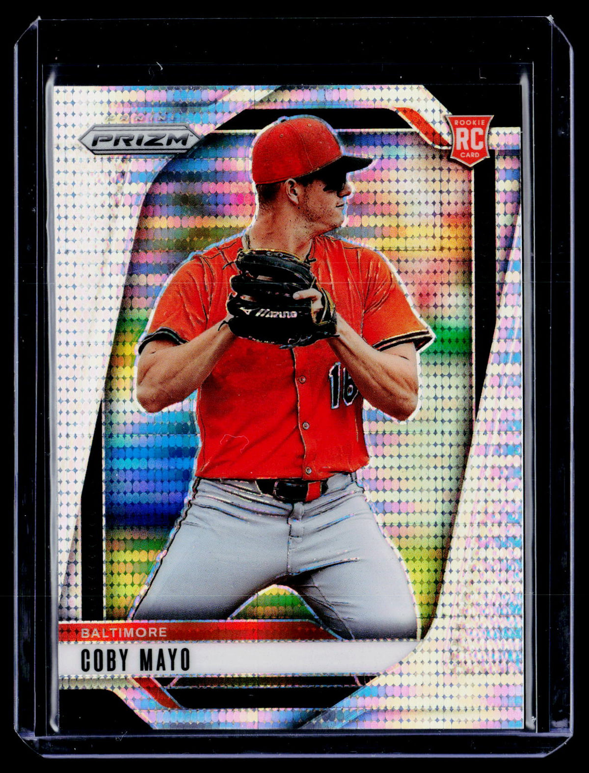 2025 Panini Prizm Baseball Coby Mayo Rookie Pulsar Prizms #70 322/499 - front