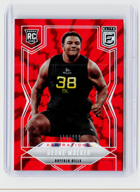 2025 Panini Donruss Elite Aspirations Deone Walker Rookie #195 /99 Buffalo Bills - front