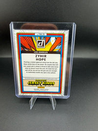 2026 Panini Donruss Baseball Prospect Jersey Kings Zyhir Hope Orange Ice #PJK-ZH - back