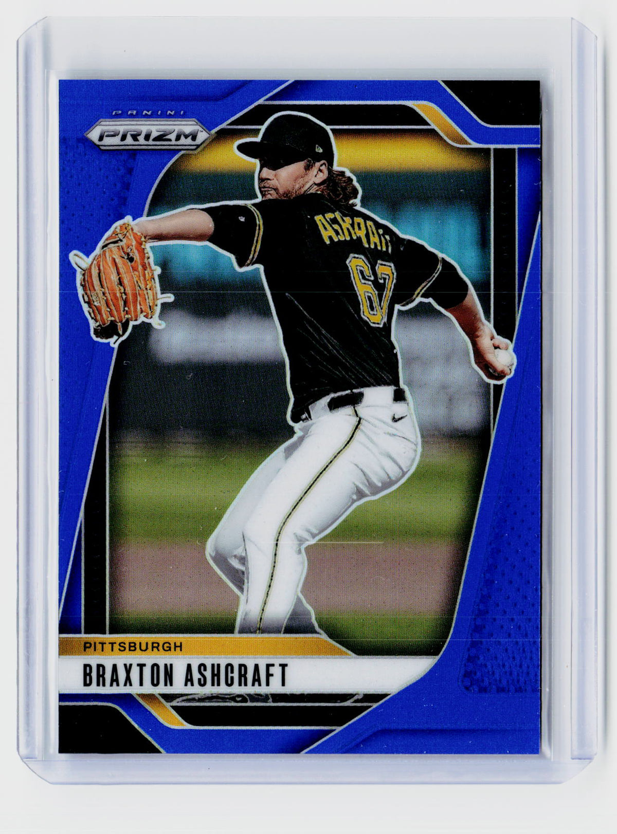 2025 Panini Prizm Baseball Braxton Ashcraft Blue Prizm #281 /199 - front