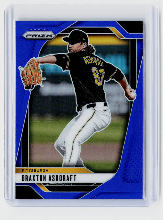 2025 Panini Prizm Baseball Braxton Ashcraft Blue Prizm #281 /199 - front