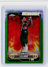 2024-25 Topps Chrome Basketball Damian Lillard Milwaukee Bucks #2 - front