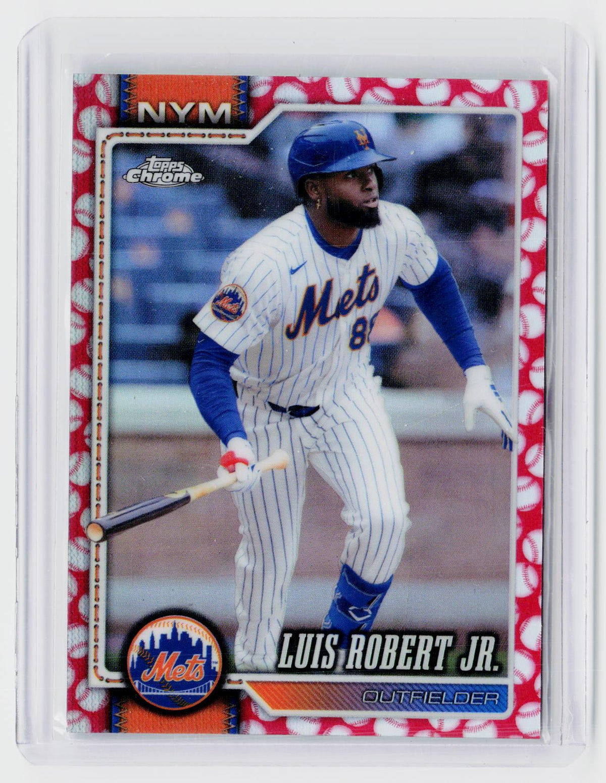 2026 Topps Chrome Holiday Luis Robert Jr. #267 New York Mets - front