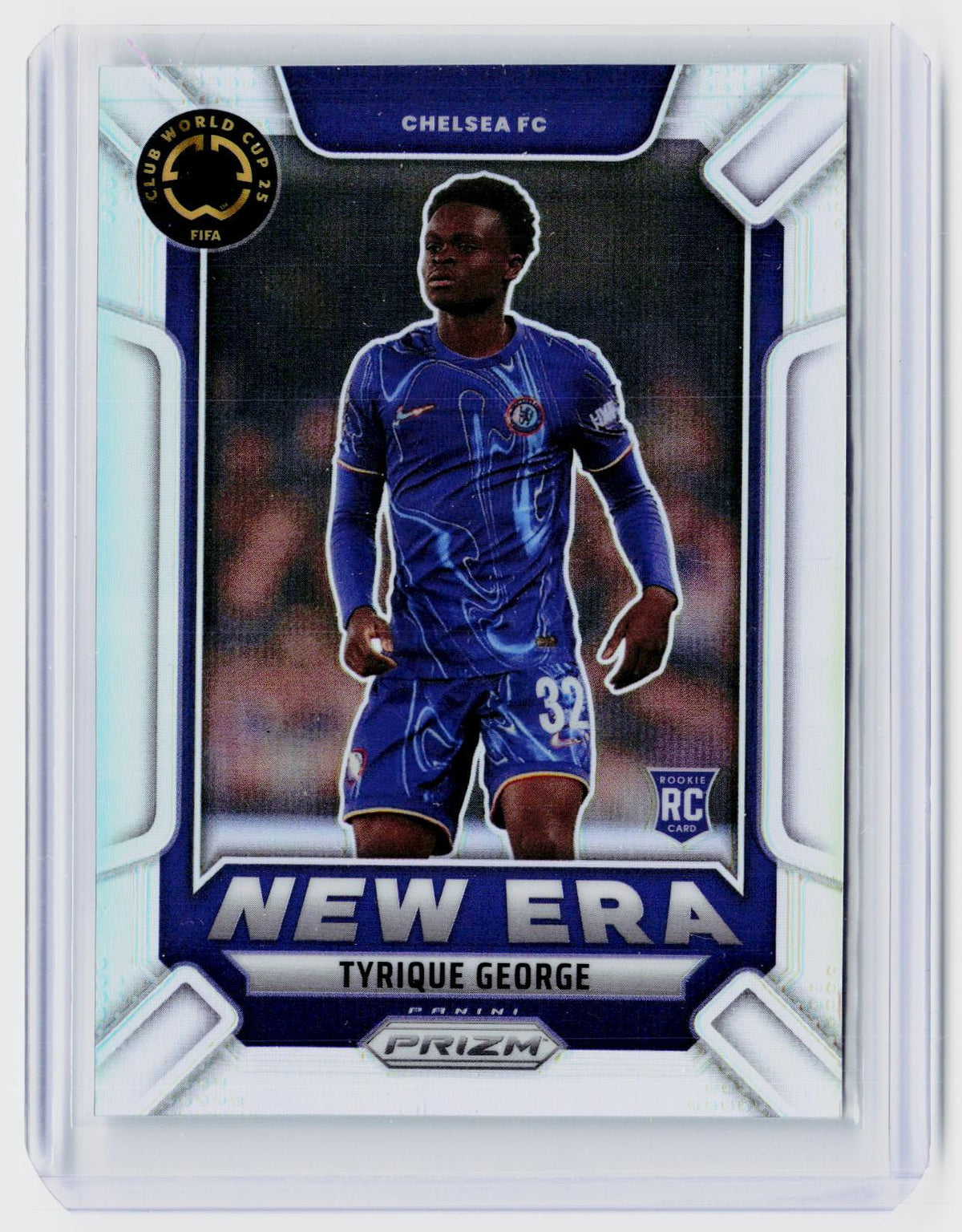 2025 Panini Prizm FIFA Club World Cup New Era Rookie Tyrique George #5 Chelsea FC - front