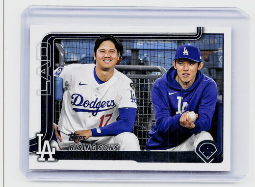 2025 Topps Update Series Veteran Combos Rising Sons Shohei Ohtani Roki Sasaki US269 - front