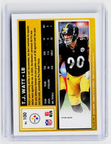 2025 Panini Donruss Optic Yellow T.J. Watt #100 Pittsburgh Steelers - back
