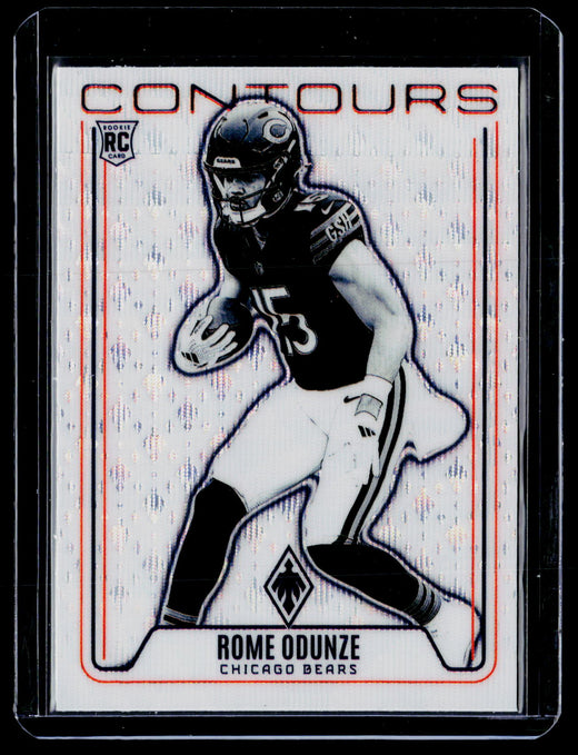 2024 Panini Phoenix Contours Rome Odunze RC #CON-ROE Chicago Bears - front