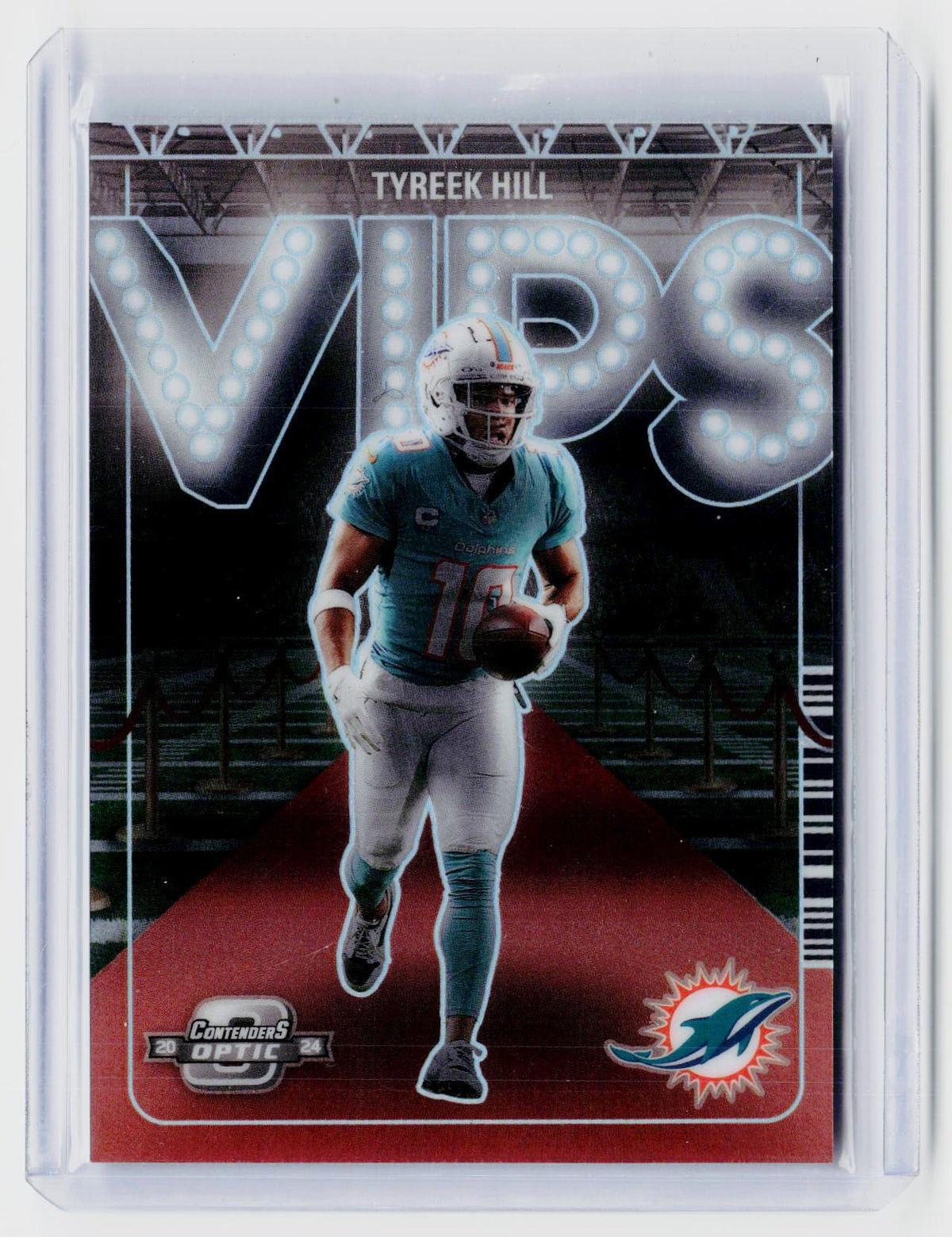 2024 Panini Contenders Optic Victory Parade Tyreek Hill VIP-TTH Miami Dolphins - front