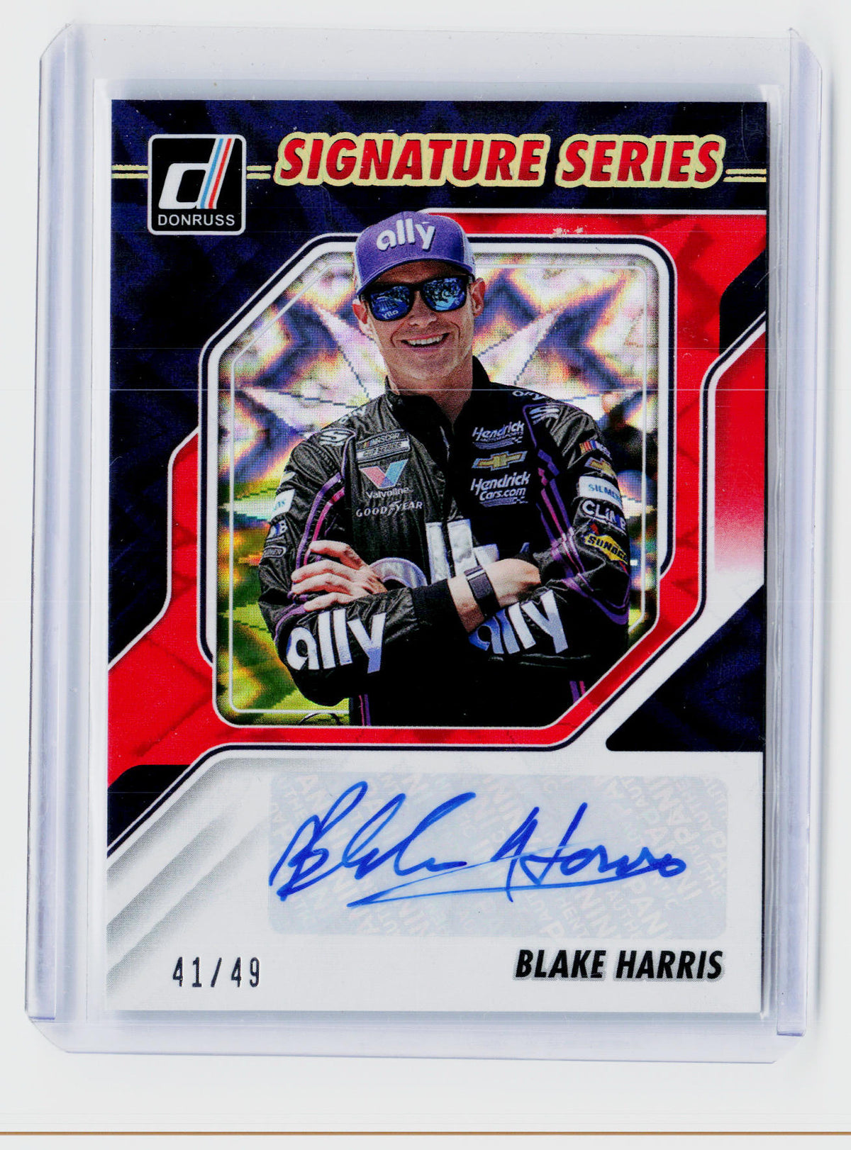 2026 Panini Donruss Racing Signature Series Blake Harris Autograph #41/49 - front