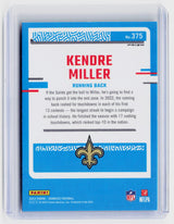 2023 Panini Donruss Optic Rated Rookie Green Velocity Kendre Miller #375 - back