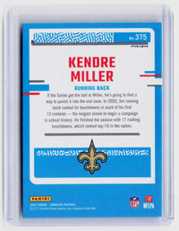2023 Panini Donruss Optic Rated Rookie Green Velocity Kendre Miller #375 - back