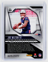 2024 Panini Prizm Football Joe Milton III Red White and Blue Prizm Rookie Card #354 - back