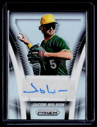 2025 Panini Prizm Baseball Throwback Signatures Jacob Wilson Rookie Auto #TS-JW - front