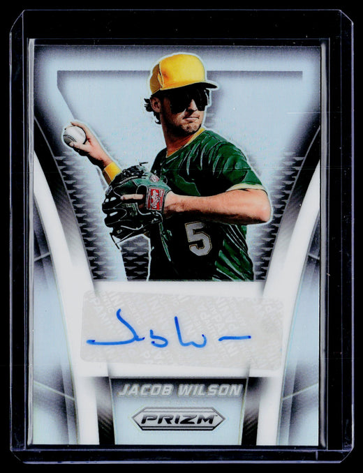 2025 Panini Prizm Baseball Throwback Signatures Jacob Wilson Rookie Auto #TS-JW - front