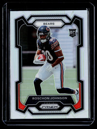 2023 Panini Prizm Football Roschon Johnson Rookie Card #314 Chicago Bears - front