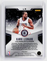2024-25 Panini Prizm Basketball Franchise Features #18 Kawhi Leonard - back