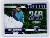 2026 Panini Donruss Elite Baseball Career Best #4 Felix Hernandez Seattle Mariners - front