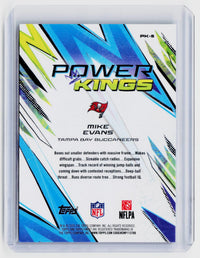 2025 Topps Finest Football Power Kings PK-5 Mike Evans Tampa Bay Buccaneers - back
