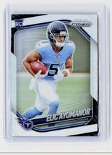 2025 Panini Prizm Football Eric Ayomanor RC #321 Tennessee Titans - front