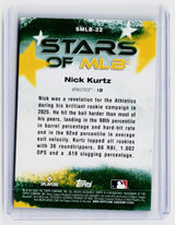 2026 Topps Stars of MLB Nick Kurtz SMLB-32 Oakland Athletics - back