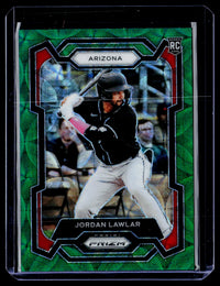 2024 Panini Prizm Baseball Jordan Lawlar RC Green Scope Prizms #88 /75 - front